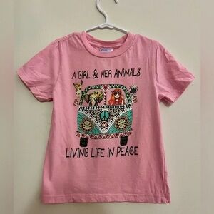 Peaceful Pink Kids T-Shirt
